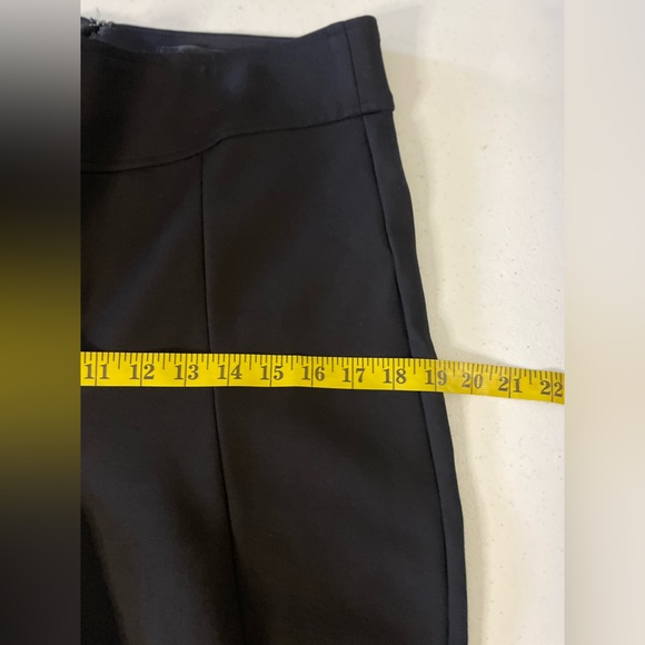 J. Crew Mario Bellucci Flare Pants Womens Black L Zippered Bell Bottom High Rise - Picture 12 of 12